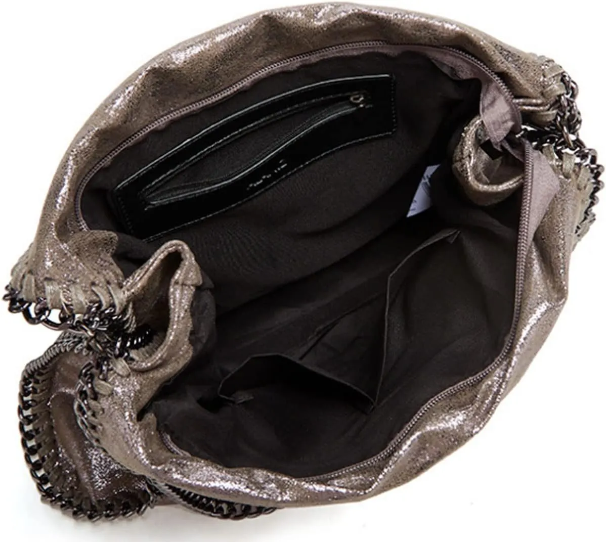 Designer Large Chain Shoulder Purse for Women Soft Leather Tote Quilted Hobo Bag Fashion Handbag Top-Handle Satchel