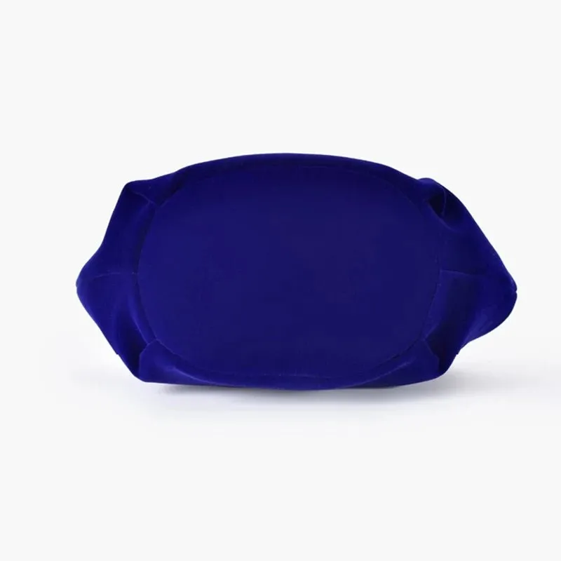 Diamond Flower Velvet Clutch Purse