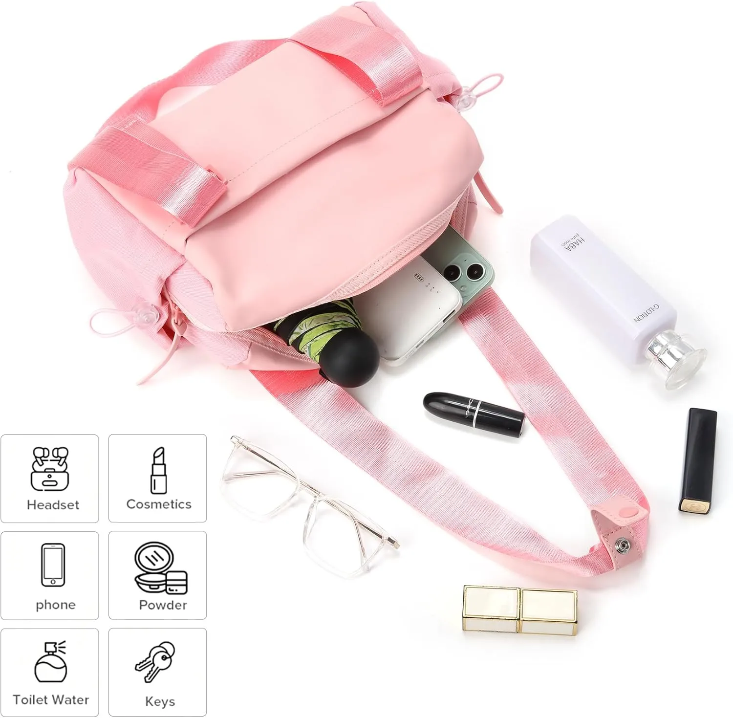 Didida Small Gym Bag for Women Girls,Waterproof Mini Gym Bag with Wet Compartment,Small Duffle Bag for Workout Sport Travel Weekender,Pink
