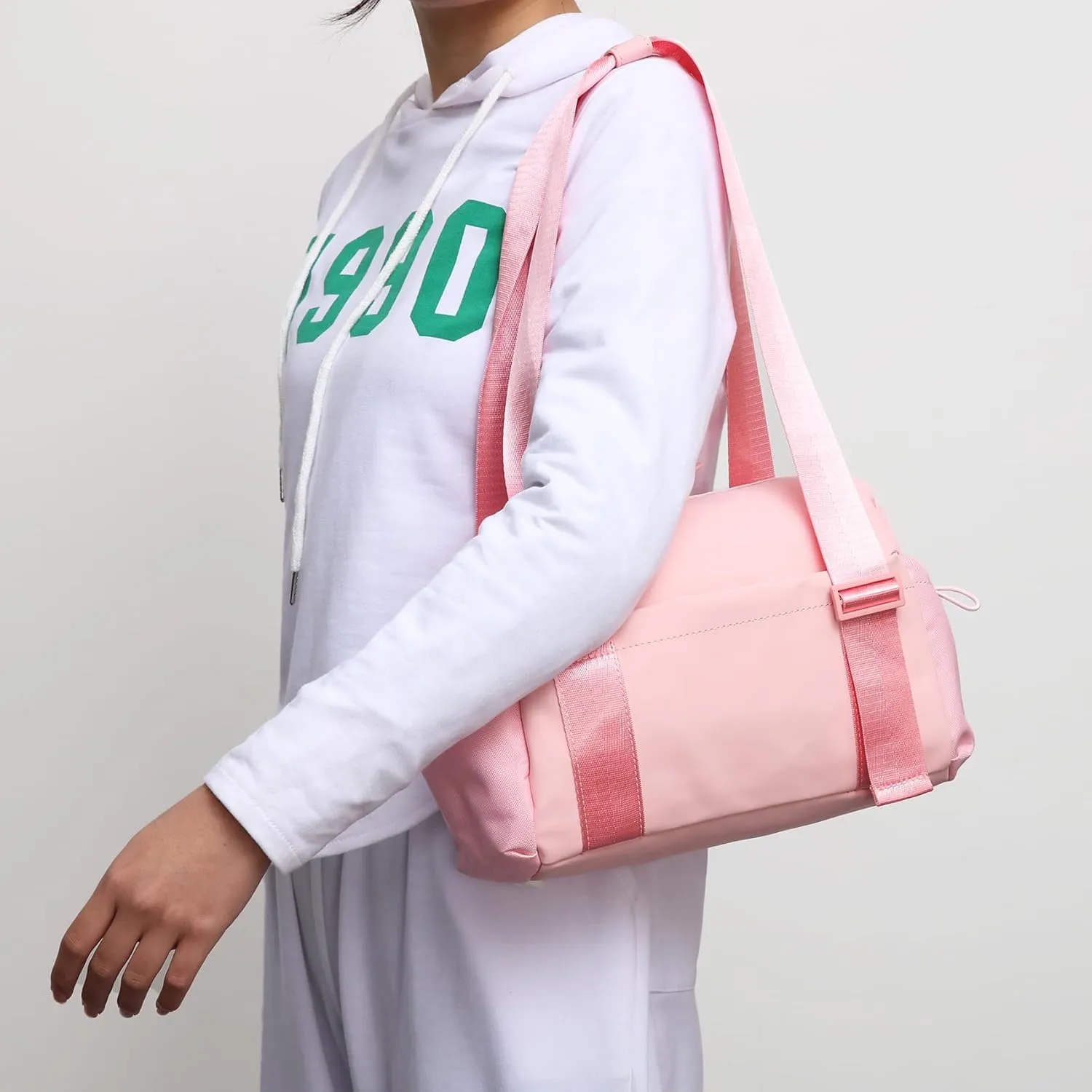 Didida Small Gym Bag for Women Girls,Waterproof Mini Gym Bag with Wet Compartment,Small Duffle Bag for Workout Sport Travel Weekender,Pink