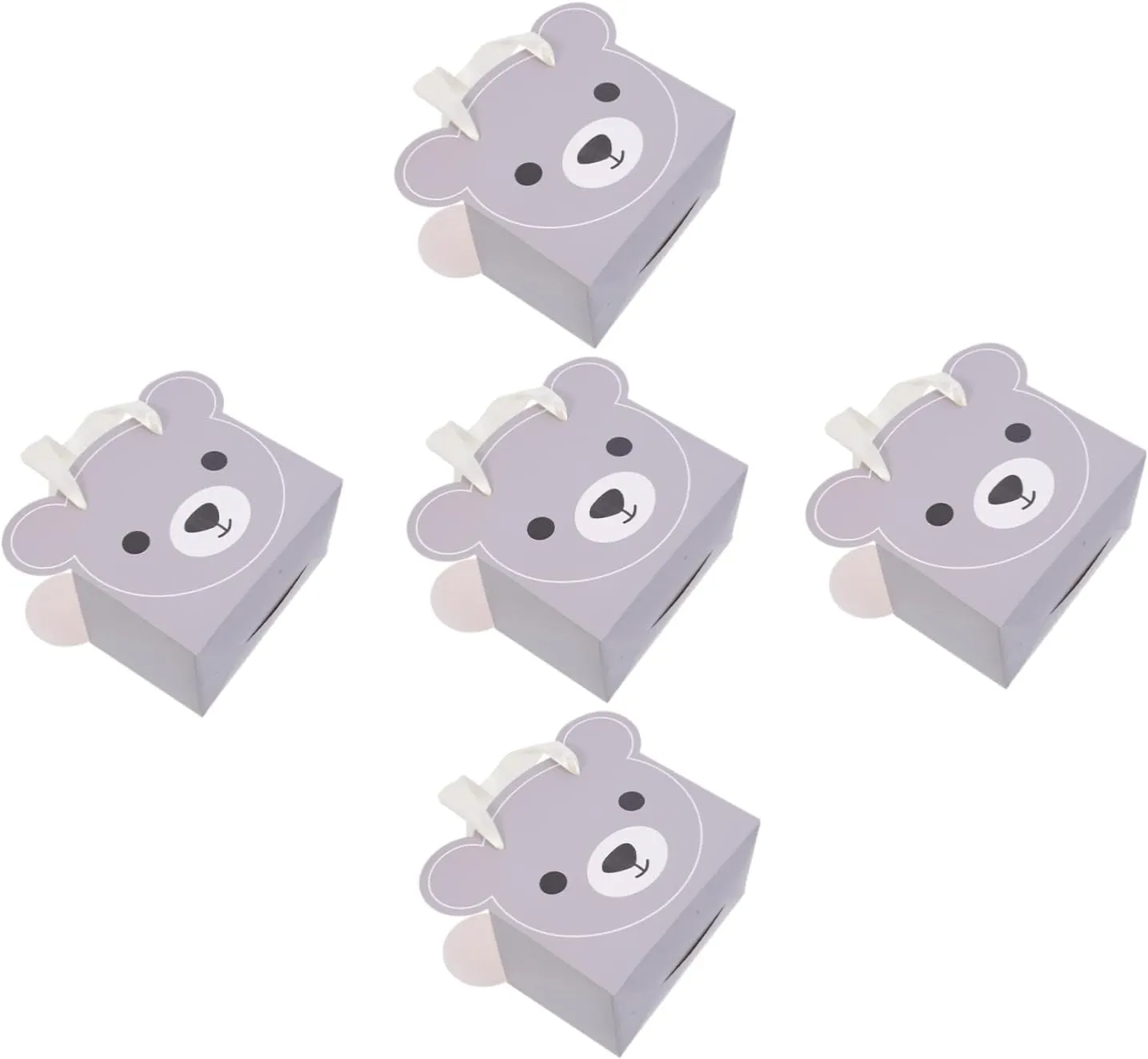 Didiseaon 5pcs Trapezoidal Kraft Present Bags for Fresh Flower Bouquet Handle Flower Pouch Themed Decorative Bouquet Packaging