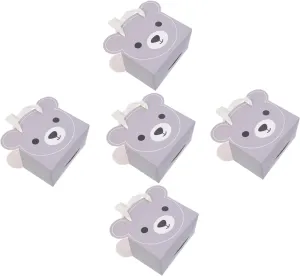Didiseaon 5pcs Trapezoidal Kraft Present Bags for Fresh Flower Bouquet Handle Flower Pouch Themed Decorative Bouquet Packaging