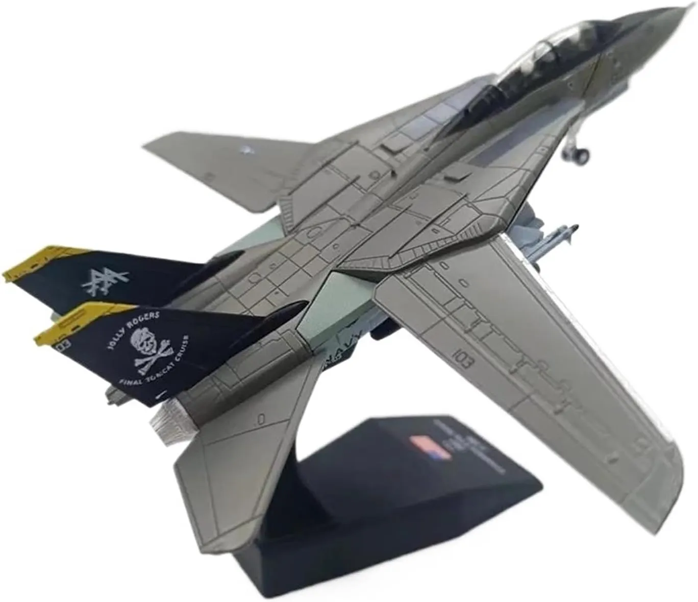 Diecast Plane Model 1:100 for F14 Fighter Diecast Metal Plane Model Faux Decorations for Collection
