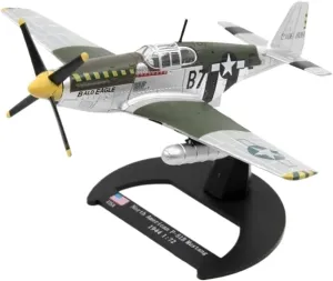 Diecast Plane Model 1:72 for P51 Mustang Fighter Diecast Metal Plane Model Faux Decorations for Collection