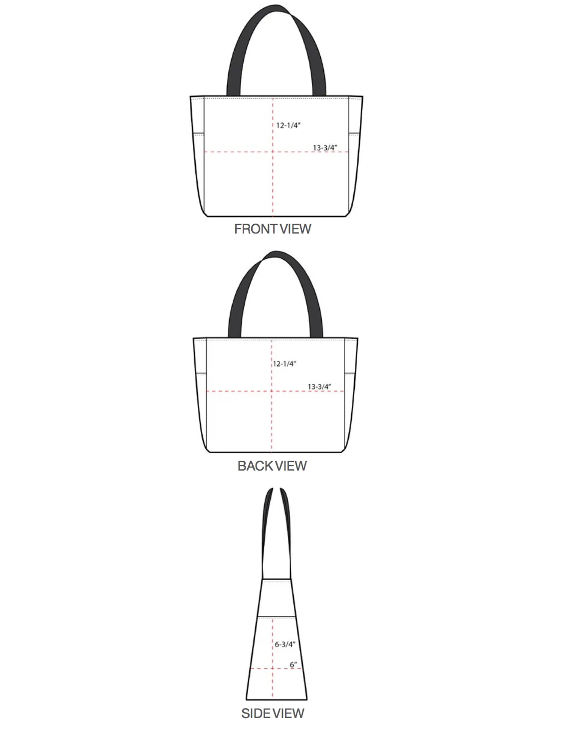 Dinna Fash Celtic Knot Dragonfly Embroidered Tote Bag