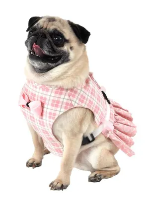 Dog Harness - Pink Plaid Spring Harness