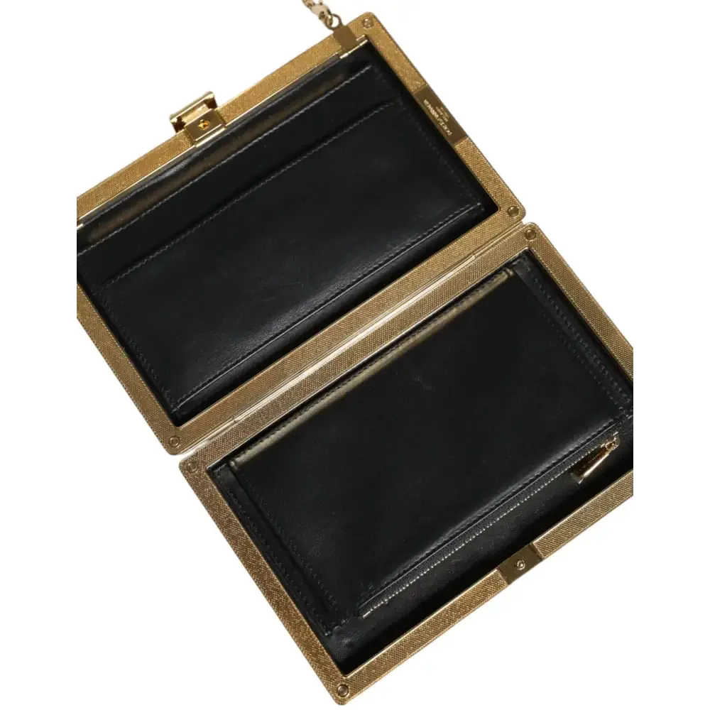 Dolce & Gabbana Maroon Leather Clutch Evening Crossbody Bag