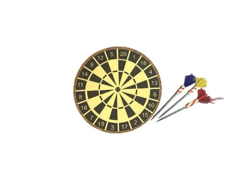 Dollhouse Miniature Dartboard with Darts