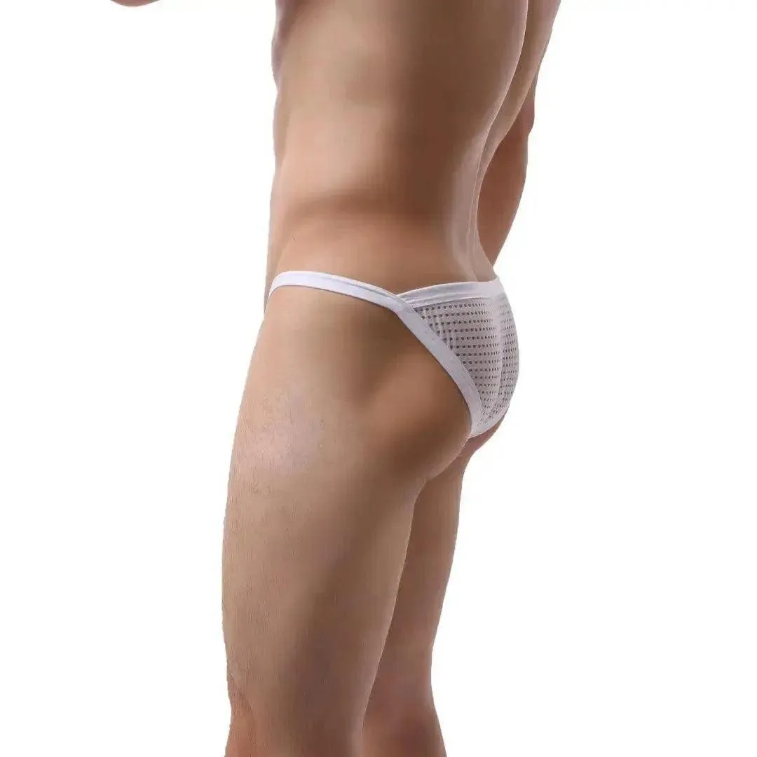 DomiGe Breathable Mesh Men's Underwear Briefs Elastic Edges