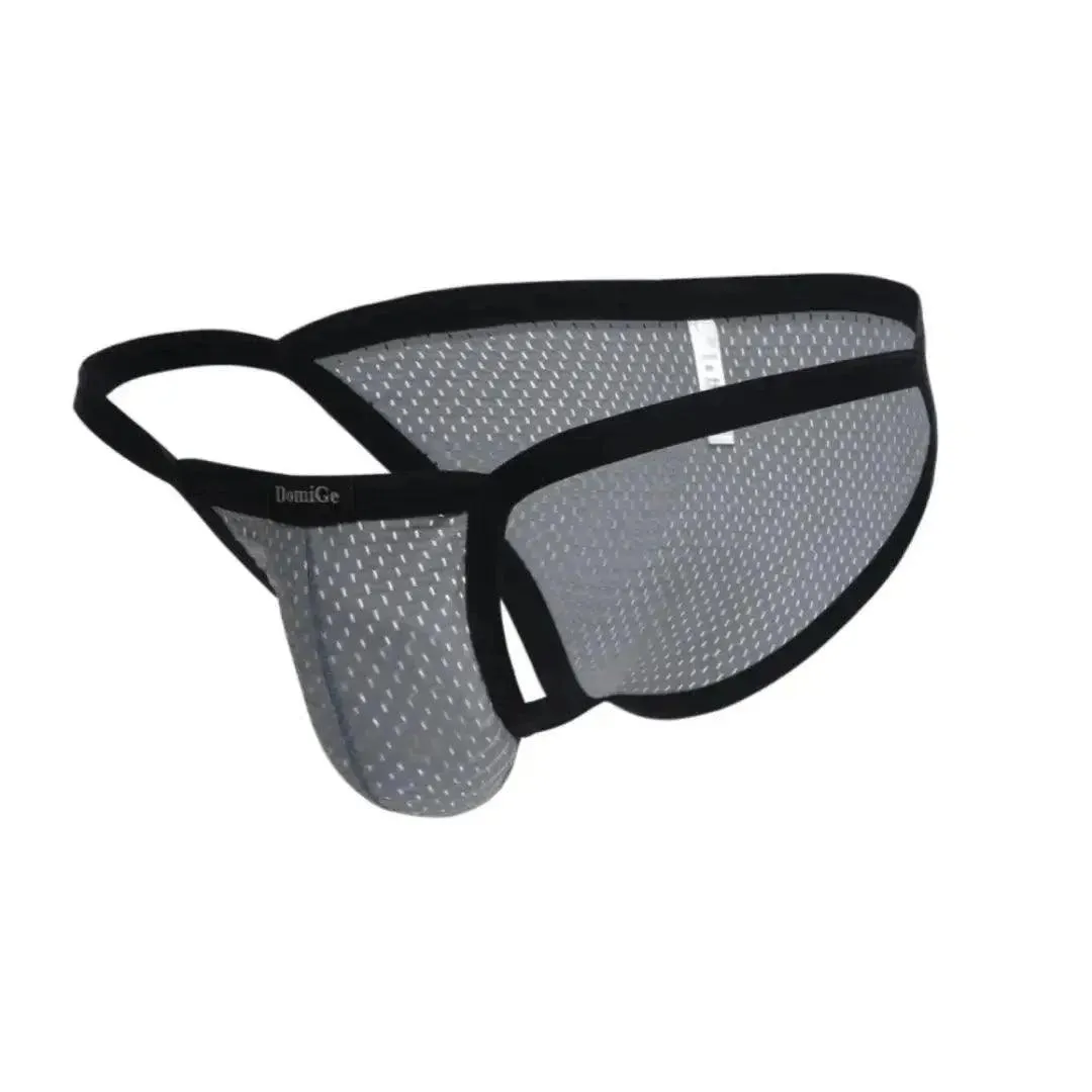 DomiGe Breathable Mesh Men's Underwear Briefs Elastic Edges