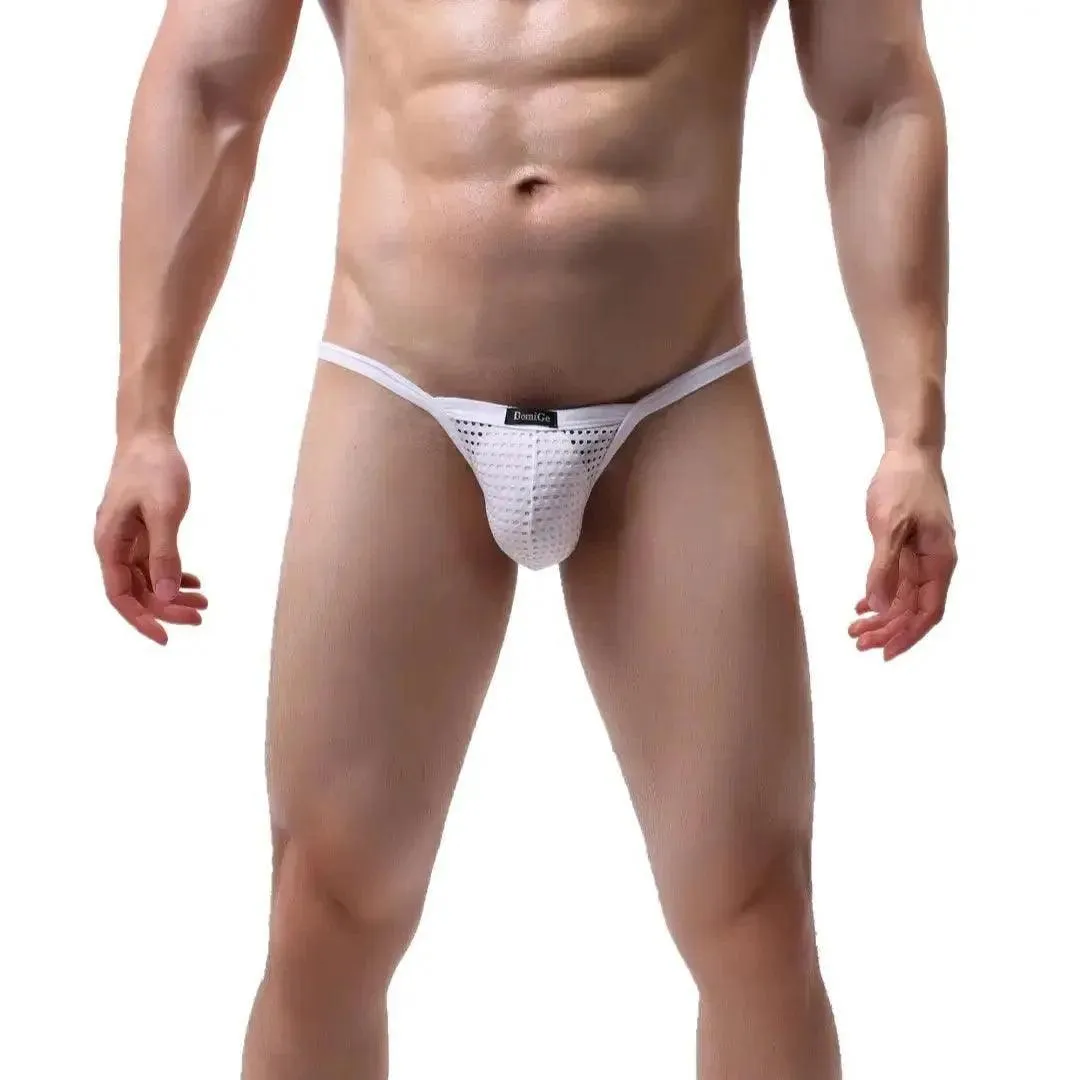 DomiGe Breathable Mesh Men's Underwear Briefs Elastic Edges