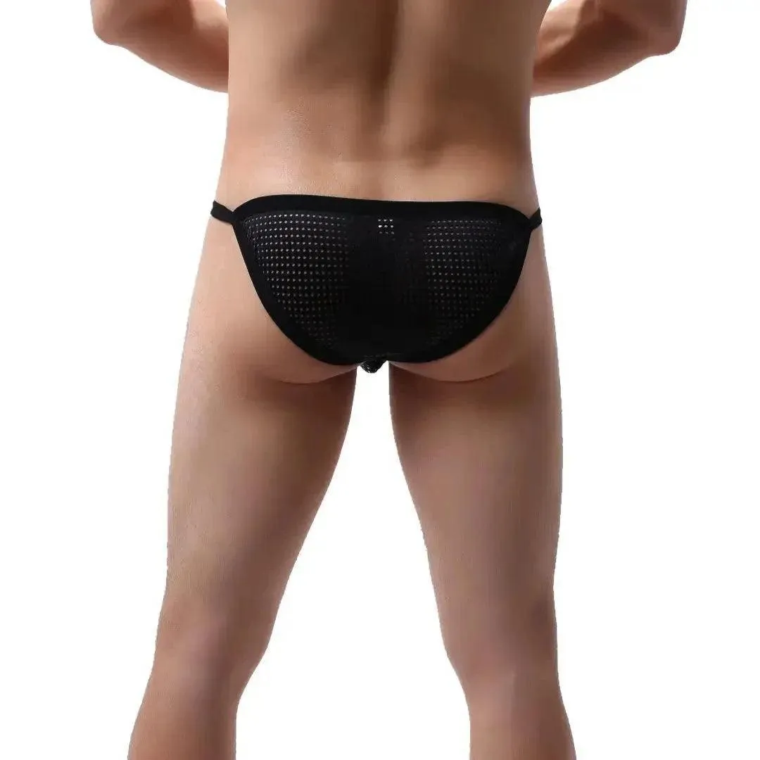 DomiGe Breathable Mesh Men's Underwear Briefs Elastic Edges