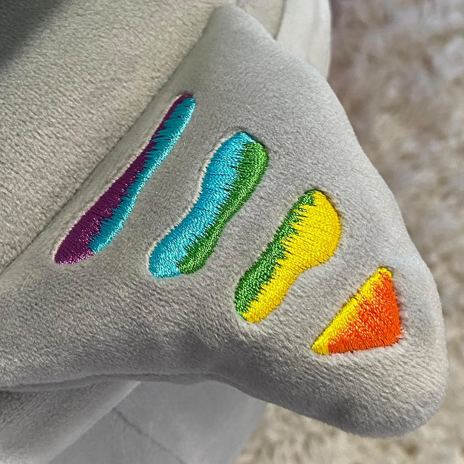 Doomlings - Rainbow Scutes Plushie, 10" Squishy Turtle Plush Toy, Stuffed Animal | Adorable Kawaii Soft Plush Pillow, Cute Plushie, Birthday Gifts for Girls and Boys