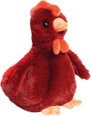 Douglas Rhodie Soft Red Chicken Mini Plush Stuffed Animal Toy
