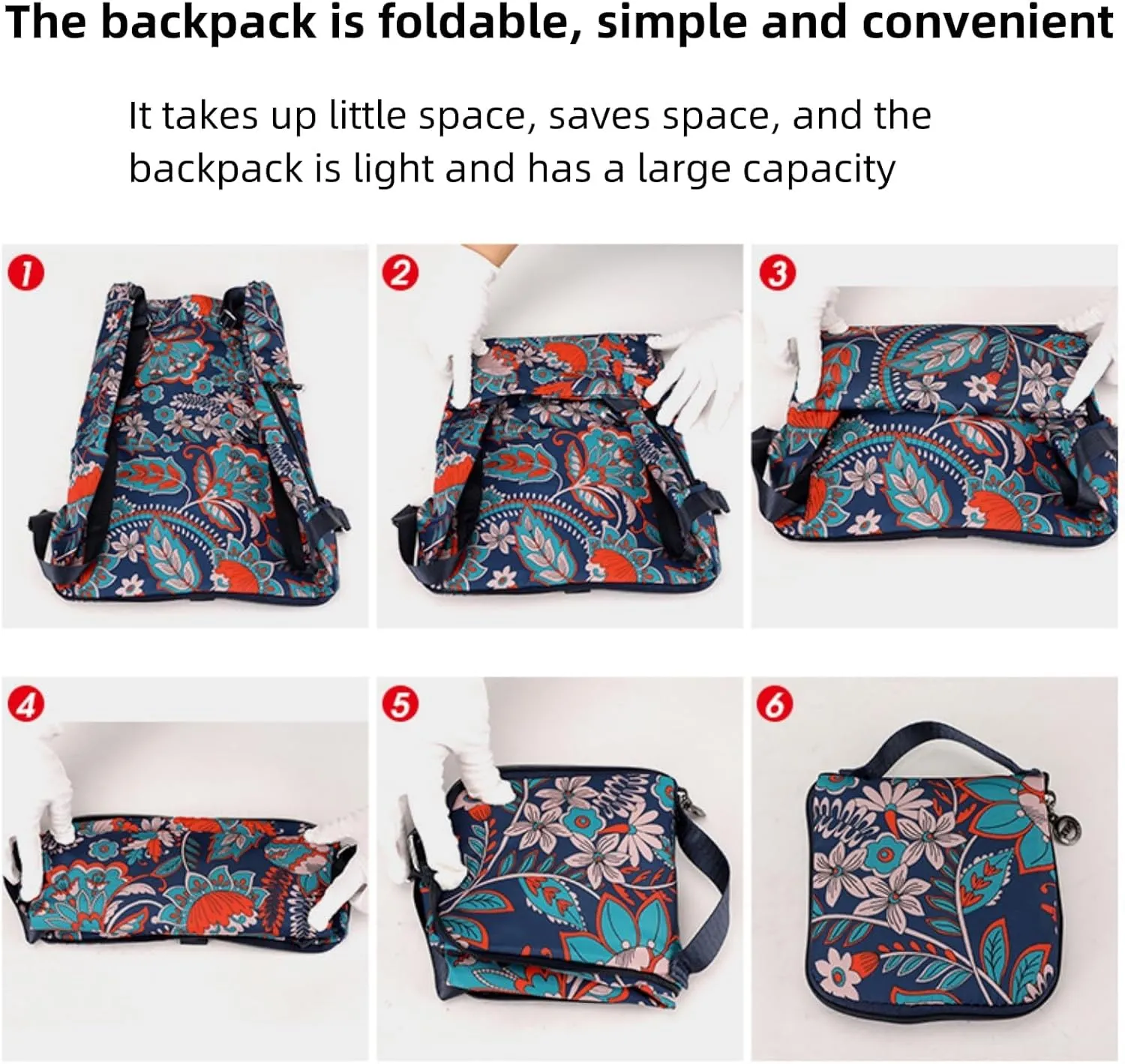 Drawstring Foldable Large Capacity Dry-wet Separation Travel Sports Backpack, Illuminate Waterproof Bag for Travel, Fitness (Blue Letter)