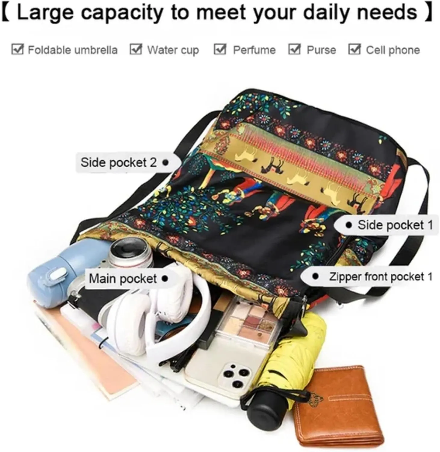Drawstring Foldable Large Capacity Dry-wet Separation Travel Sports Backpack, Illuminate Waterproof Bag for Travel, Fitness (Blue Letter)