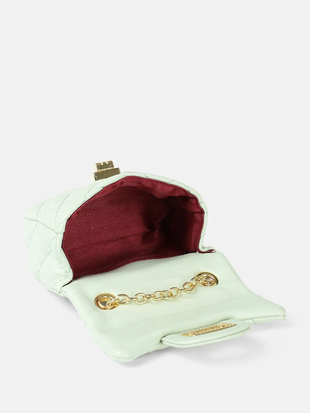 DressBerry Textured Miniature Sling Bag with Quilted