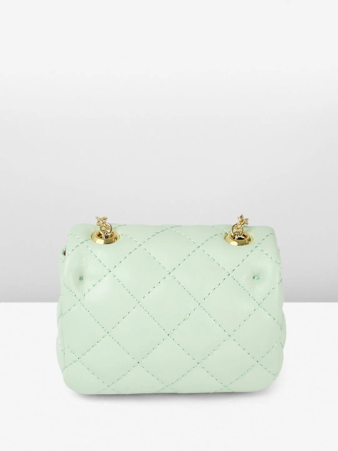 DressBerry Textured Miniature Sling Bag with Quilted