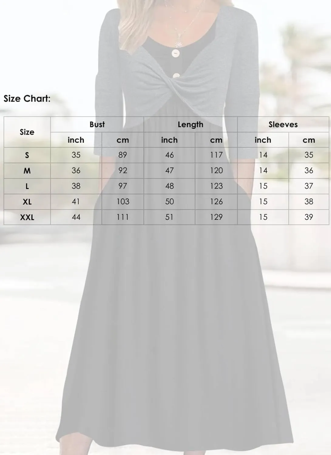 Dresses for Women Summer Trendy Black Color Block Round Neck 3/4 Sleeve Side Pockets Pleated A-Line Midi Dress