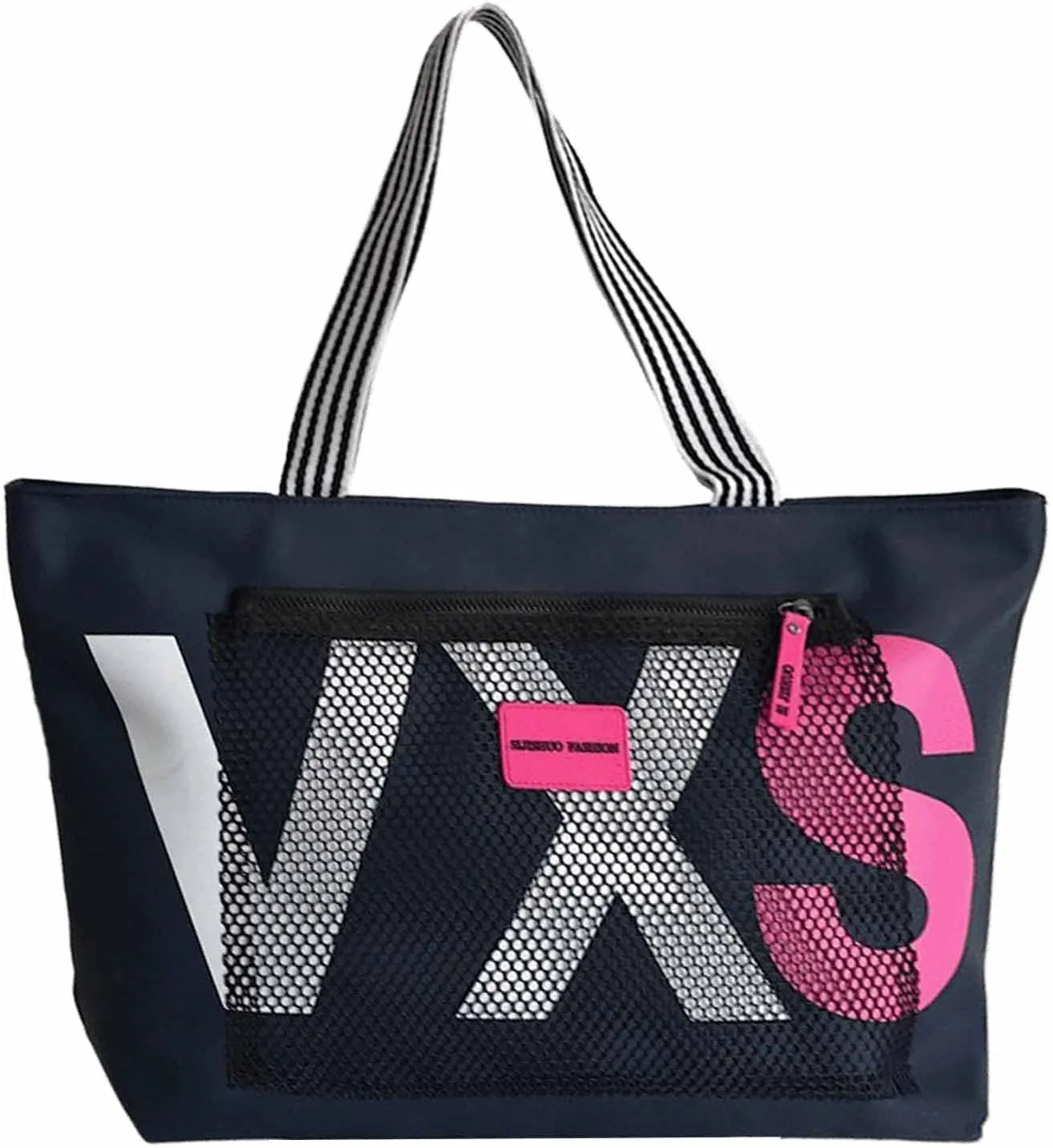 Dry wet separation Korean style super large capacity beach travel shopping bag letter women's tote bag