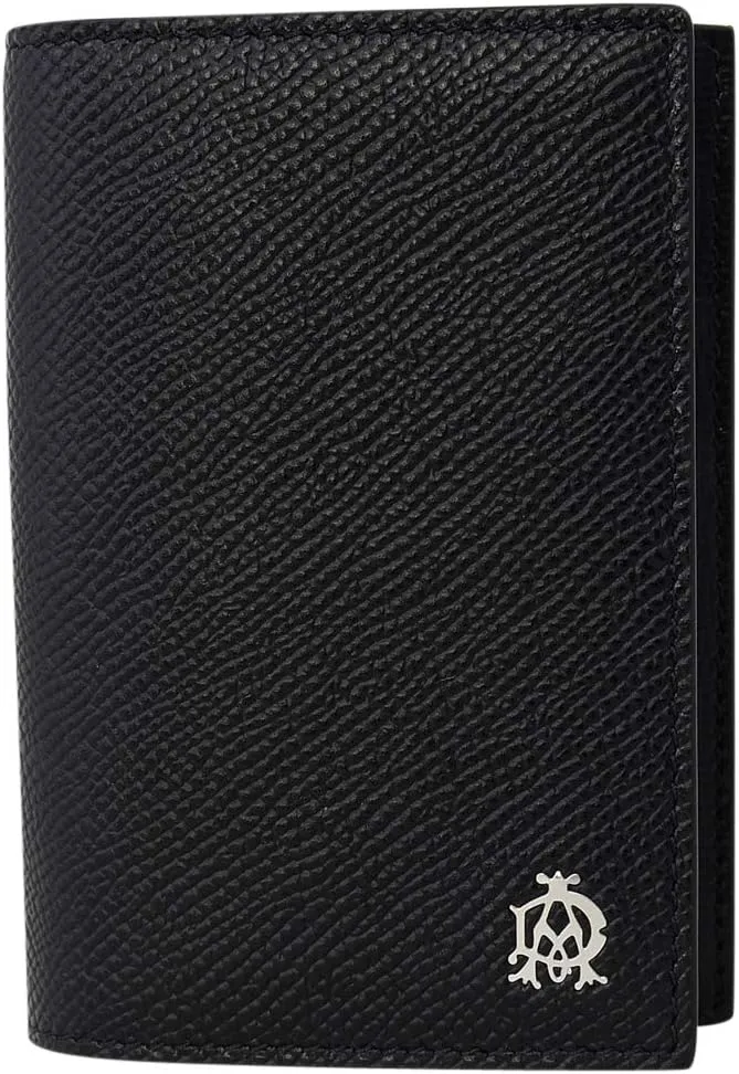 Dunhill L2AC47A Business Card Holder, Card Case, Cadogan, Black, Cover Lid, Plain, Black
