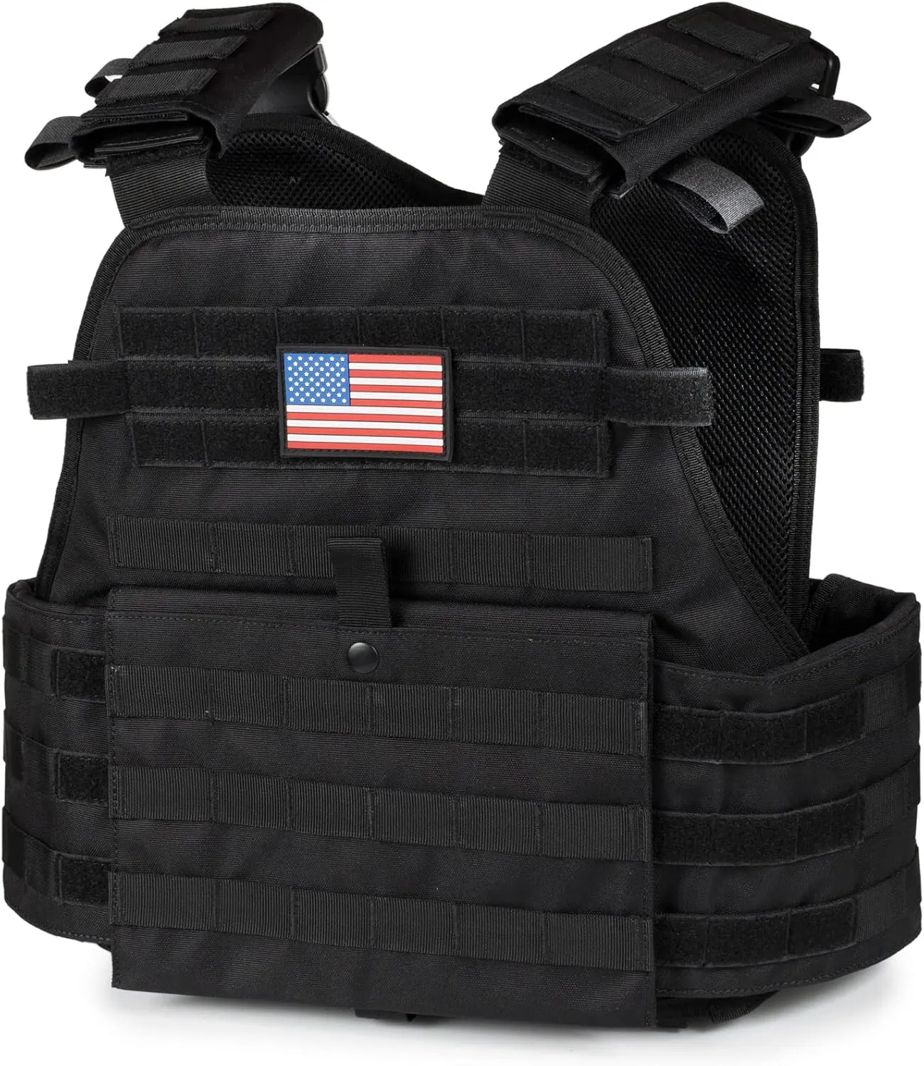 Eagle Sky Tactical Vest, Tough 500D Nylon, Adjustable Size S-XXL, Breathable 3D Mesh Liner