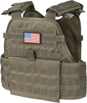Eagle Sky Tactical Vest, Tough 500D Nylon, Adjustable Size S-XXL, Breathable 3D Mesh Liner