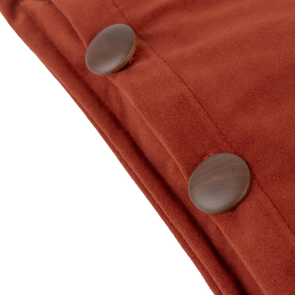 Effron Washed Velvet Cushion Brick