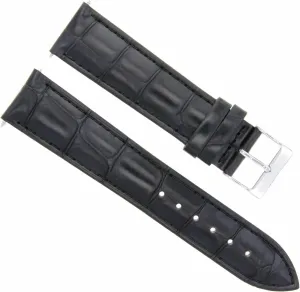 Eparts 19mm Genuine Leather Watch Band Strap Compatible With Vacheron Constantin 19/18mm Black