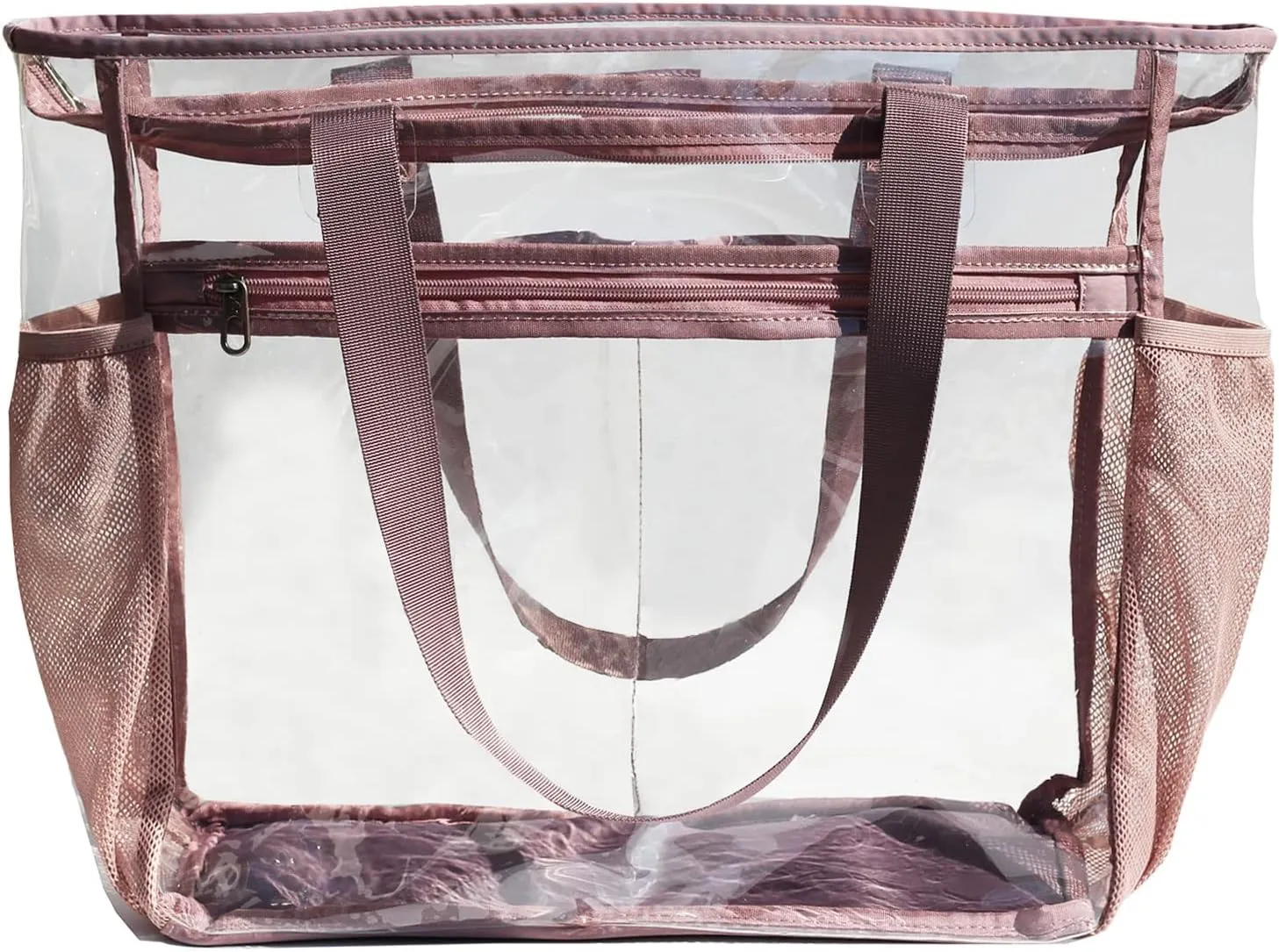 ESVAN Clear Tote bags Stadium Approved Security Travel Gym See Through Bags for Work Sports Concerts Travel Beach