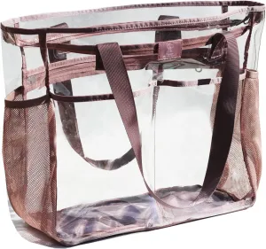 ESVAN Clear Tote bags Stadium Approved Security Travel Gym See Through Bags for Work Sports Concerts Travel Beach