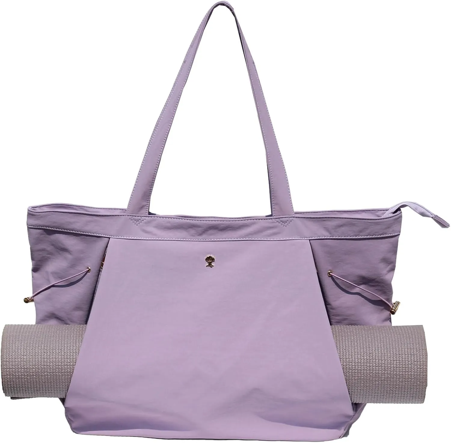 ESVAN Yoga Tote Bag for Women Shoulder Bags Drawstring for Office Workout Travel Carryall Pilates Gym and Beach