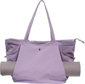 ESVAN Yoga Tote Bag for Women Shoulder Bags Drawstring for Office Workout Travel Carryall Pilates Gym and Beach