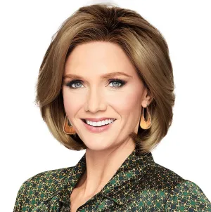 Eva Gabor Epic Chin Length Wavy Layered Bob Wig, Average Cap Size, GL27-29 Chocolate Caramel by Hairuwear