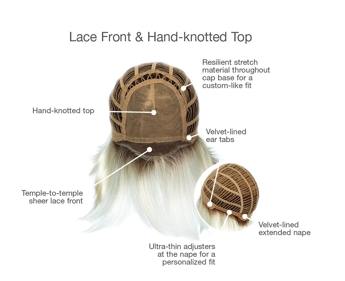 Eva Gabor Epic Chin Length Wavy Layered Bob Wig, Average Cap Size, GL27-29 Chocolate Caramel by Hairuwear