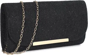 Evening Clutch Bag for Women - Formal Dressing Handbag Glitter Envelope Handy Purse for Wedding Party Prom