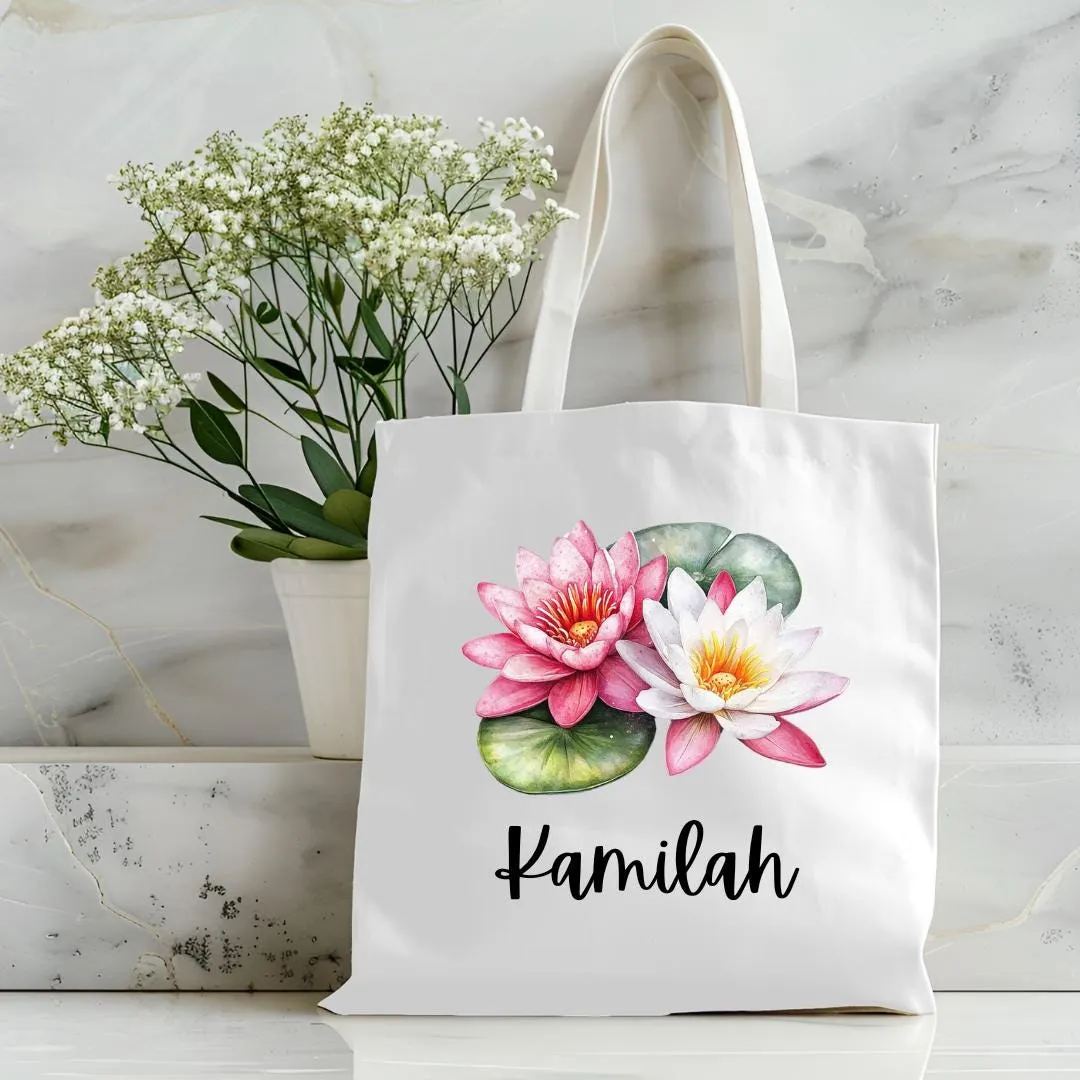 Everyday Blooms - Personalized Birth Flower Tote Bag