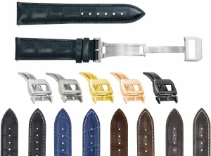 Ewatchparts 19-20-21-22-23mm Leather Watch Band Strap Compatible With IWC Pilot Portugese Top Gun Watch