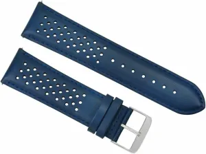Ewatchparts 19mm Leather Watch Band Strap Compatible With Tag Heuer Carrera Perforated Quick Release Black