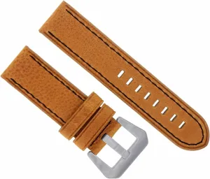 Ewatchparts 20MM PREMIUM LEATHER WATCH BAND STRAP COMPATIBLE WITH PANERAI MARINA LUMINOR PAM GMT TAN