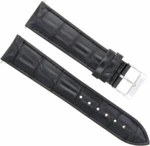 Ewatchparts 21mm Leather Watch Band Strap Compatible With IWC Pilot Portuguese Top Gunwatch Black