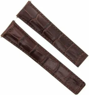 Ewatchparts 21mm Leather Watch Band Strap Compatible With Tag Heuer Aqua Terra CAN1010 BA0821,CaAP2112 Brown