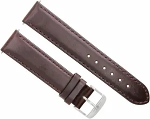 Ewatchparts 22mm Smooth Leather Watch Band Strap Compatible With Tag Heuer Carrera Calibre Monaco Brown