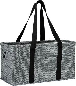 Extra Large Utility Tote Bag for Women with 6 Exterior Pockets - Perfect as Beach Bag, Pool Bag, Laundry Bag, Storage Tote for Ballgame, Beach, Pool, and Home (Spruce)