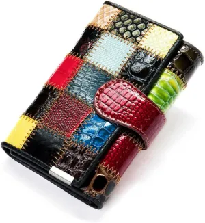 Eysee Large Capacity Wallets for Women, Genuine Leather Wallets Multi Color (Mode 2-A)