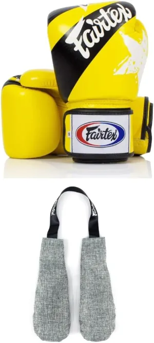Fairtex BGV1 Boxing Gloves with Deodorizer Inserts | Shock Absorbent Gloves   Odor & Moisture Absorber for Boxing, MMA, Muay Thai | Perfect Bundle for Clean & Durable Gear