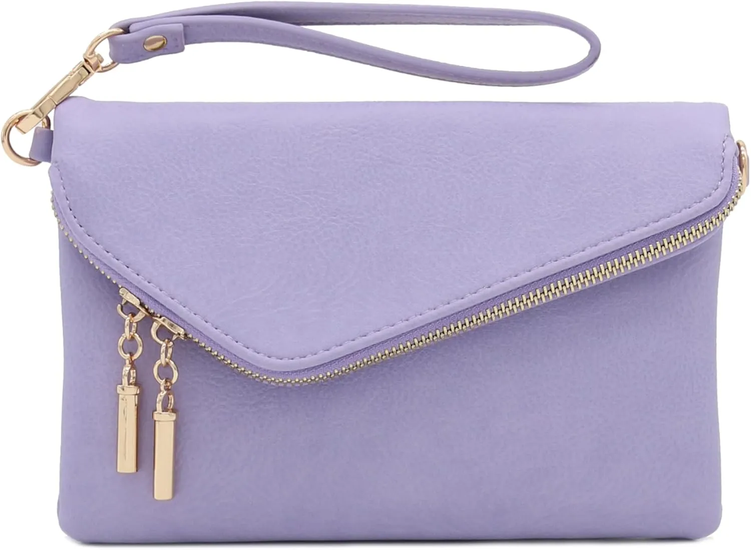 FashionPuzzle Envelope Wristlet Clutch Crossbody Bag with Chain Strap