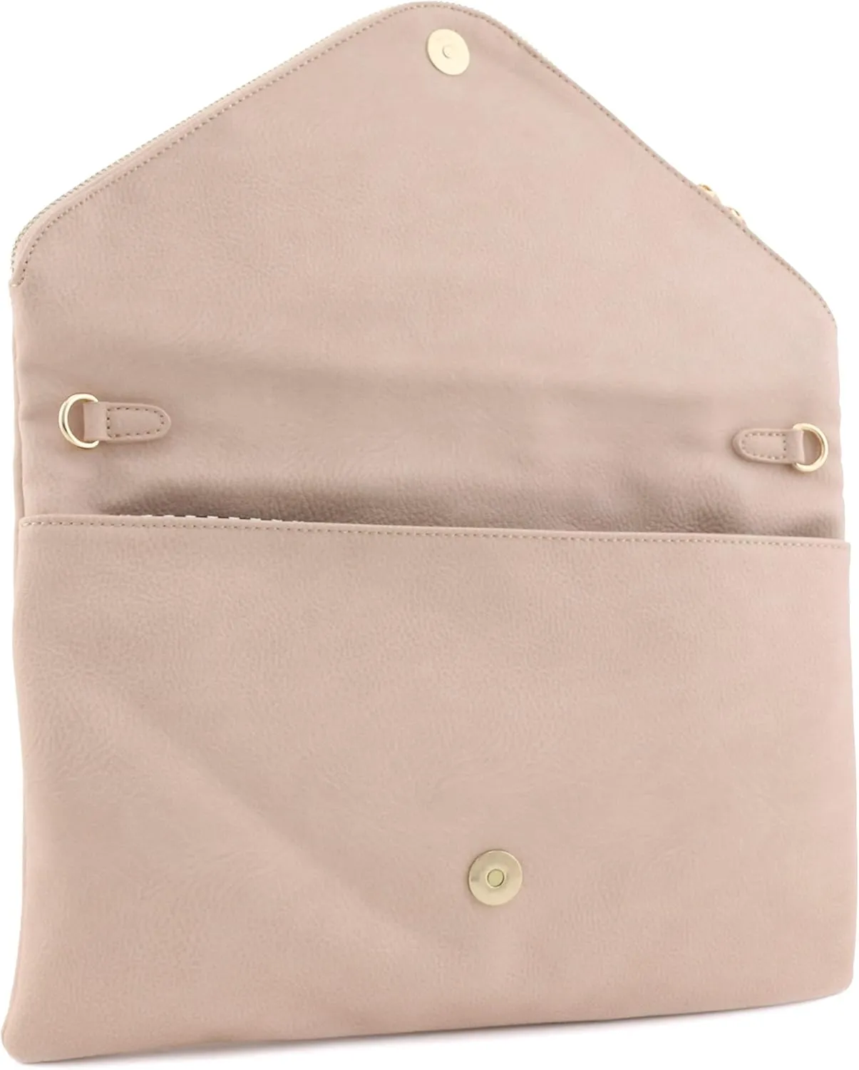 FashionPuzzle Oversized Envelope Clutch Evening Bag with Chain Strap