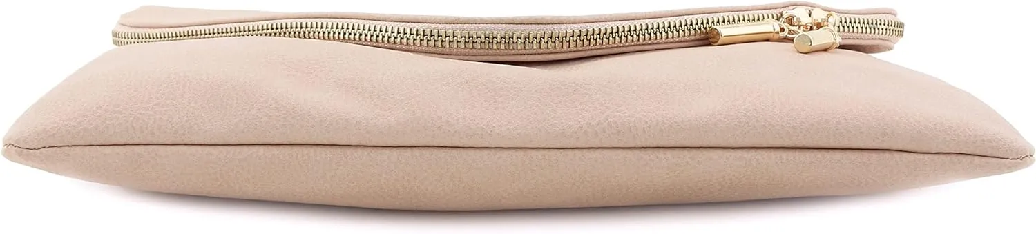 FashionPuzzle Oversized Envelope Clutch Evening Bag with Chain Strap