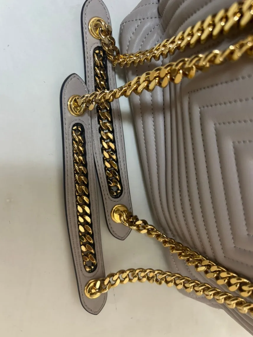 Fendi Grey Kan I Quilted Shoulder Bag